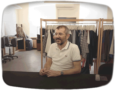 Cerruti chief designer Gigi Palandri